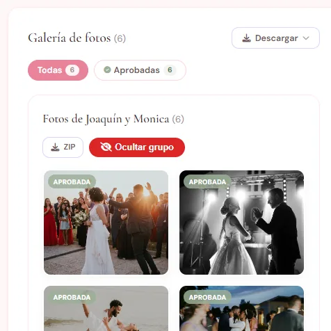 Galería colaborativa de fotos y vídeos